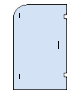 Single Shower Door Curved